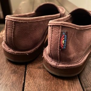 Espresso brown leather Rainbow loafers
